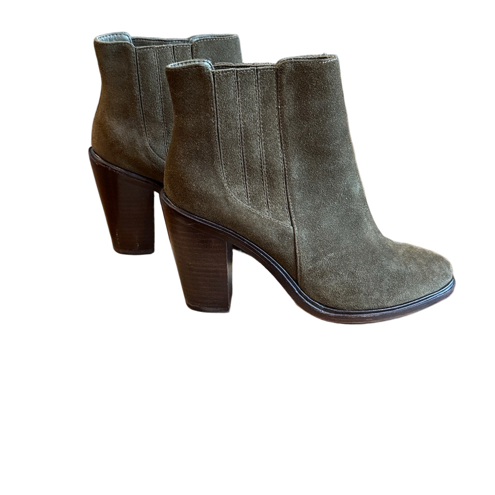 JOIE Moss Green Suede CHLOE  Bootie | Size 38.5 US 8 Perfect fall boot!! - Picture 4 of 9